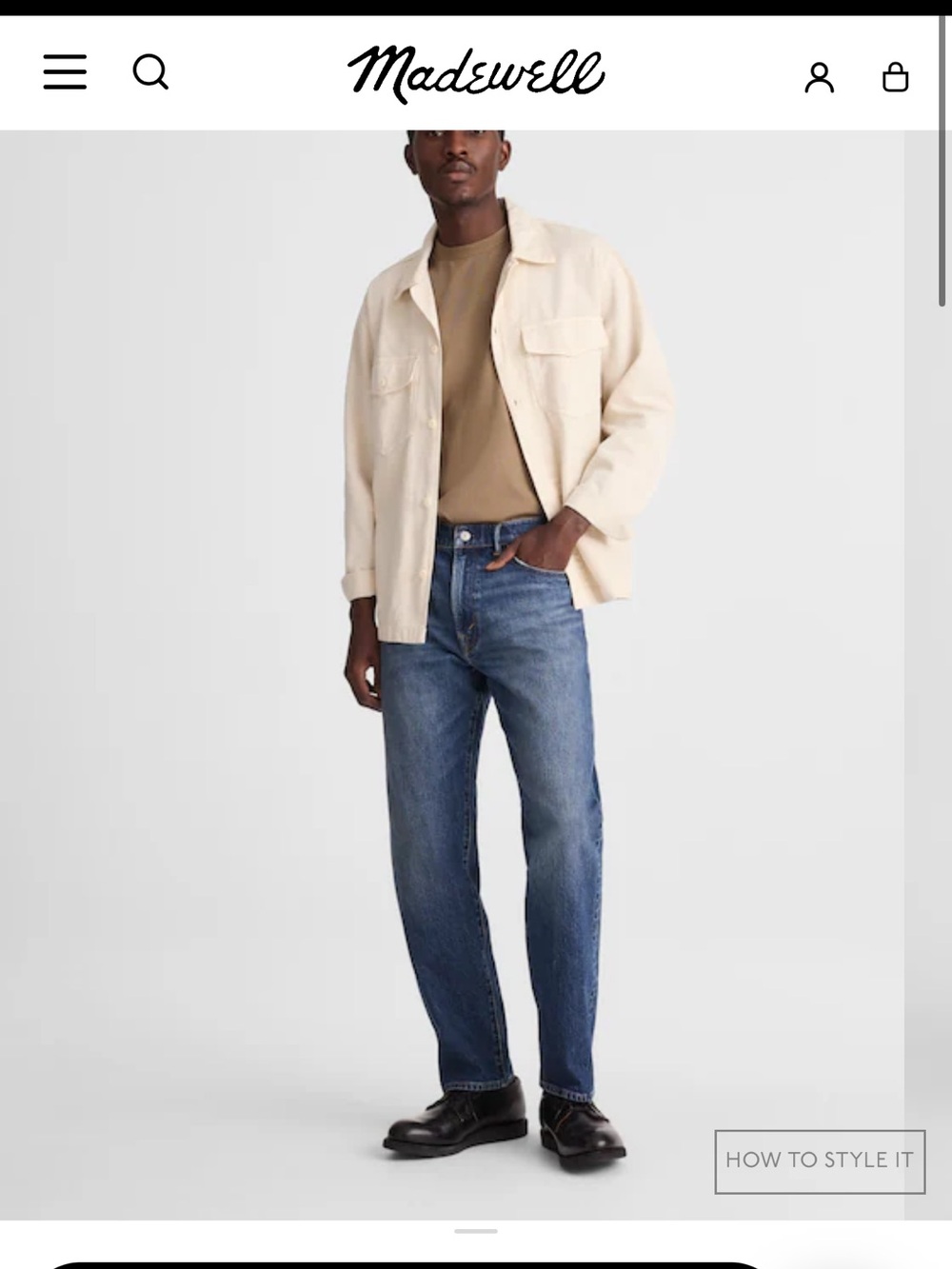Madewell Men's Relaxed Taper Jean